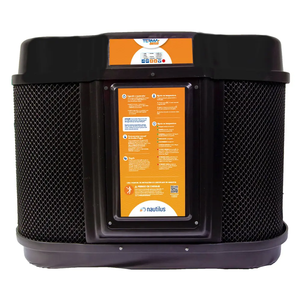 Exemplo de aquecedor para piscina da marca Nautilus
