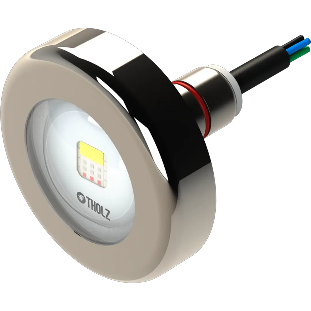 Exemplo de refletor LED para piscina da marca Tholz